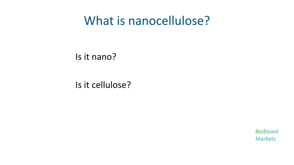 what is nanocellulose