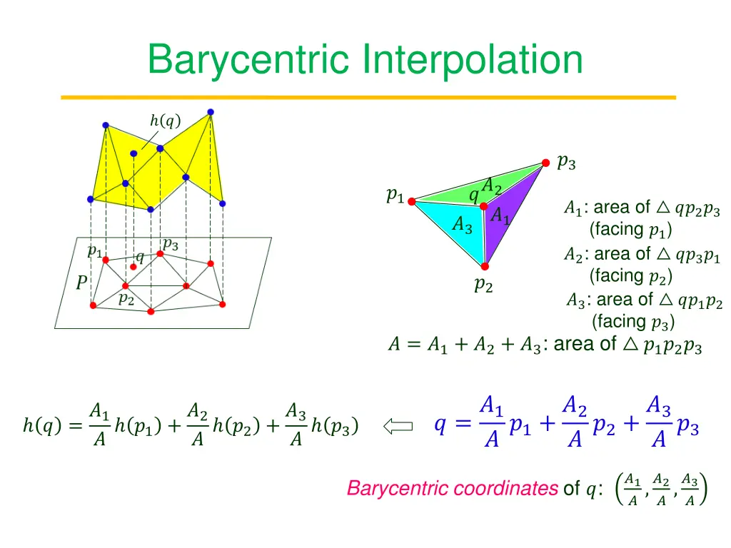 barycentric interpolation