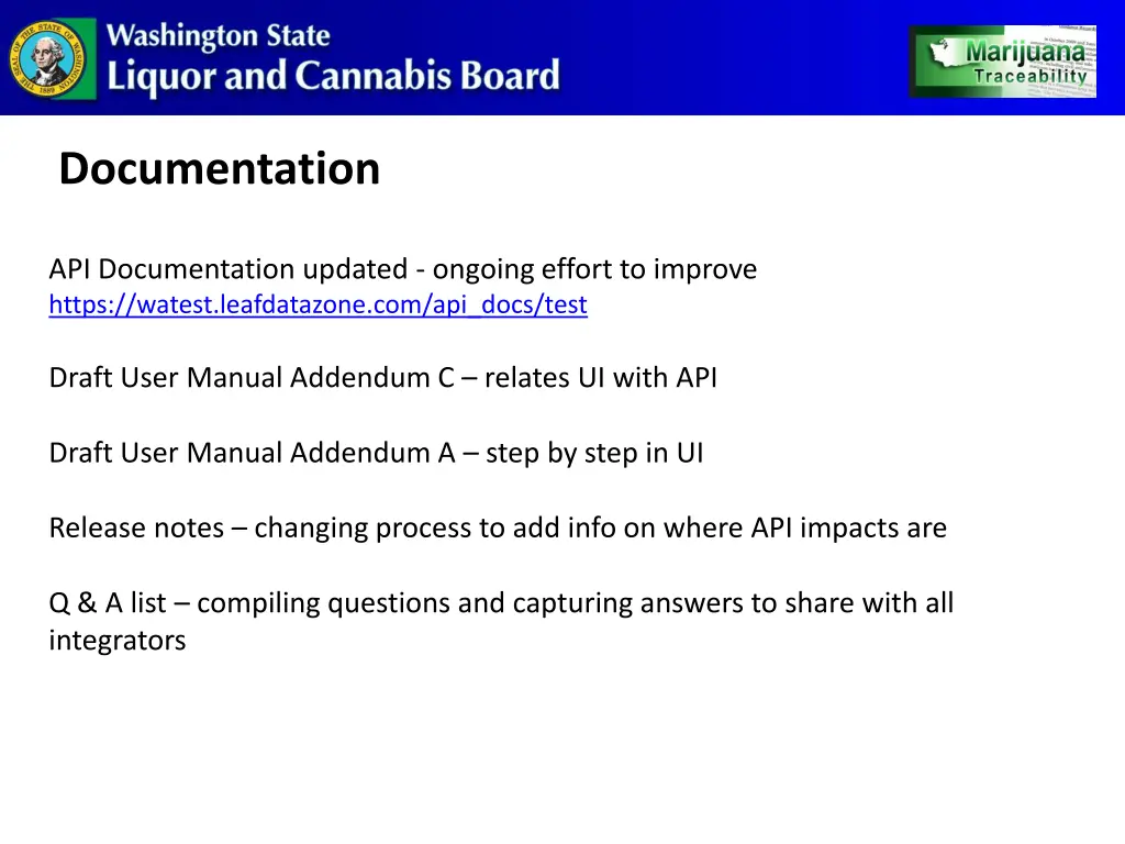 documentation
