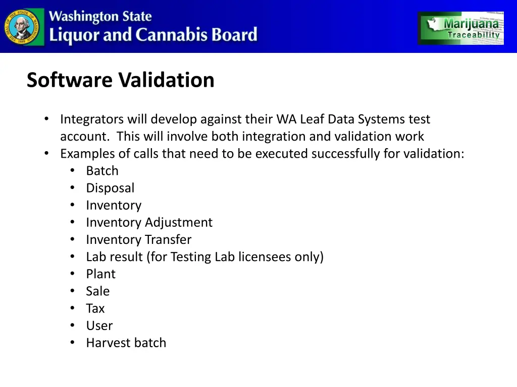 software validation