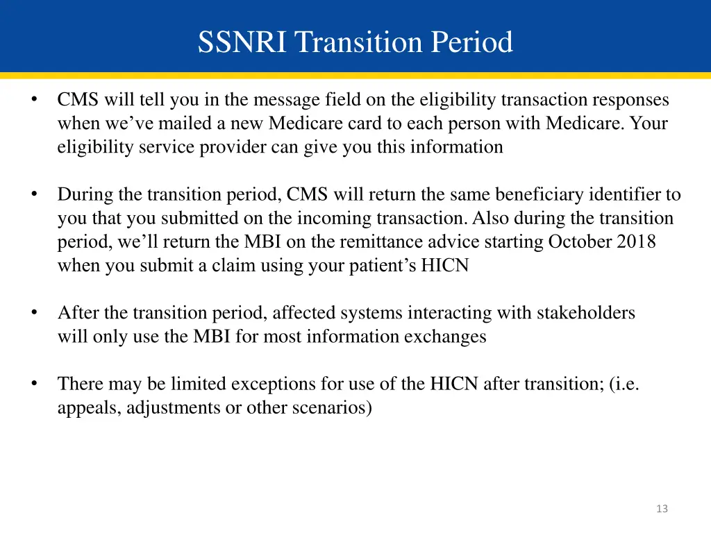 ssnri transition period 1