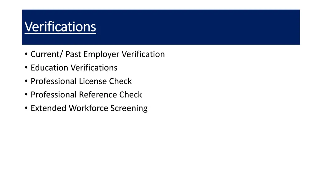 verifications verifications
