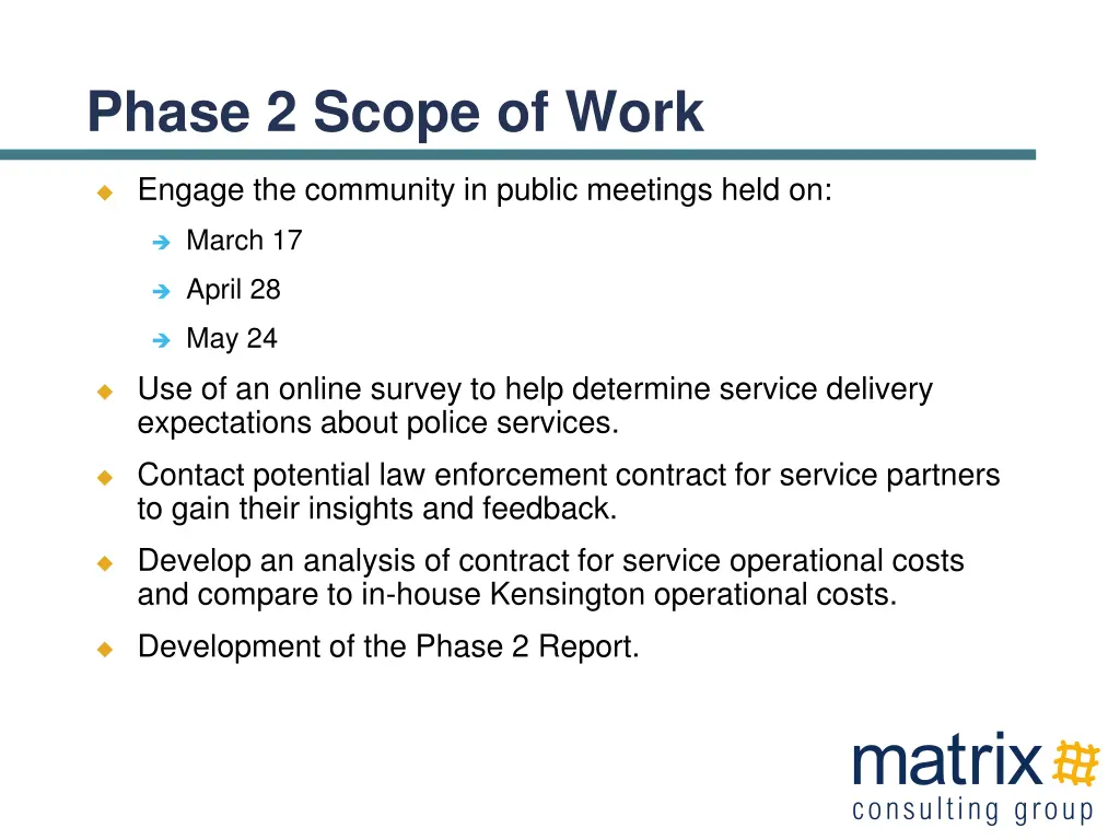 phase 2 scope of work