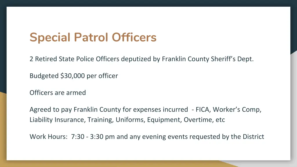special patrol officers