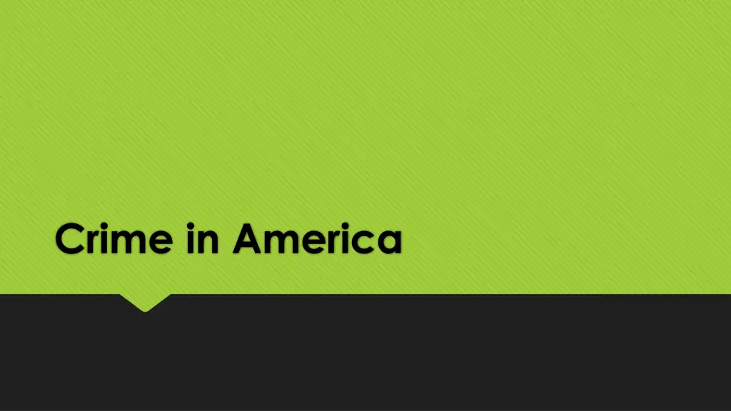 crime in america