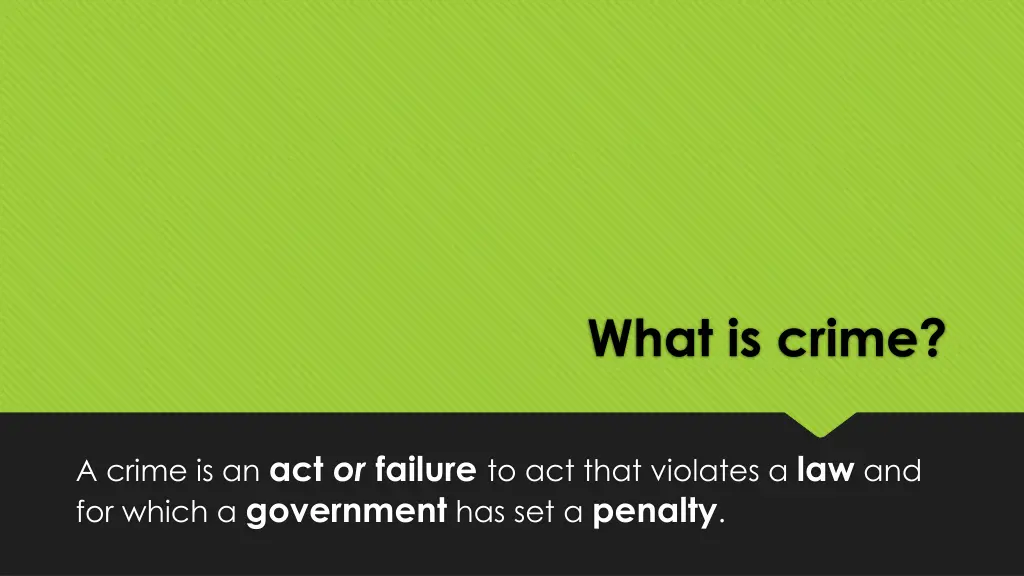 what is crime