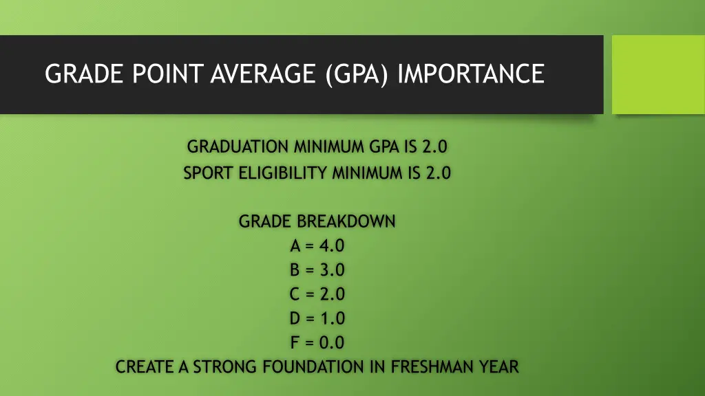 grade point average gpa importance
