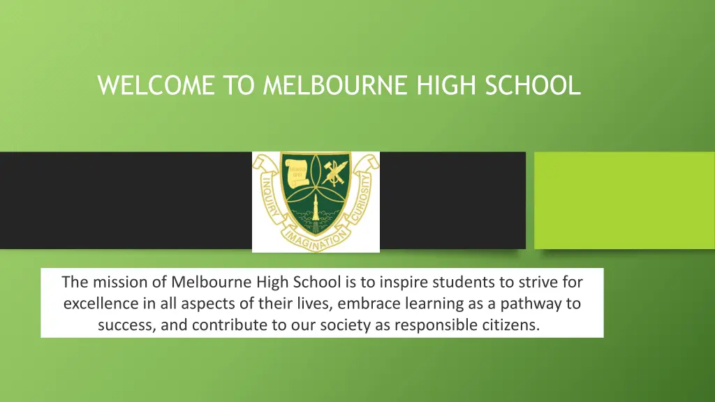 welcome to melbourne high school