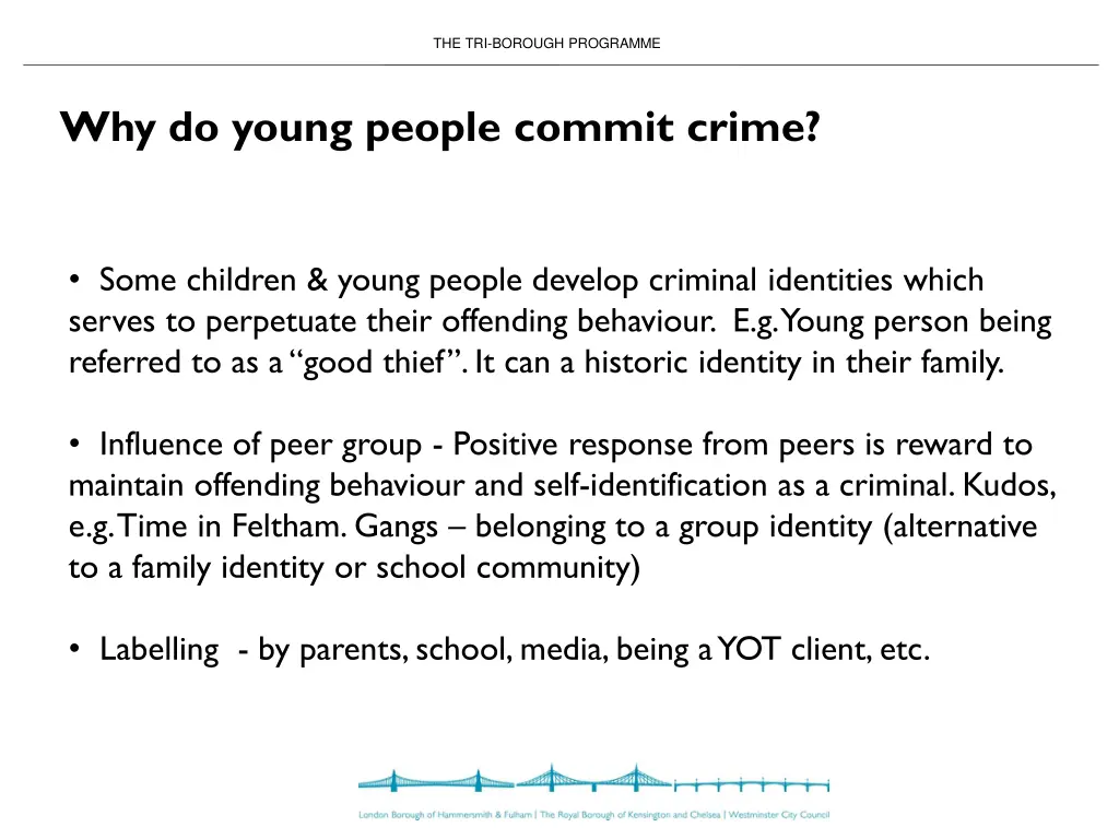 the tri borough programme 8