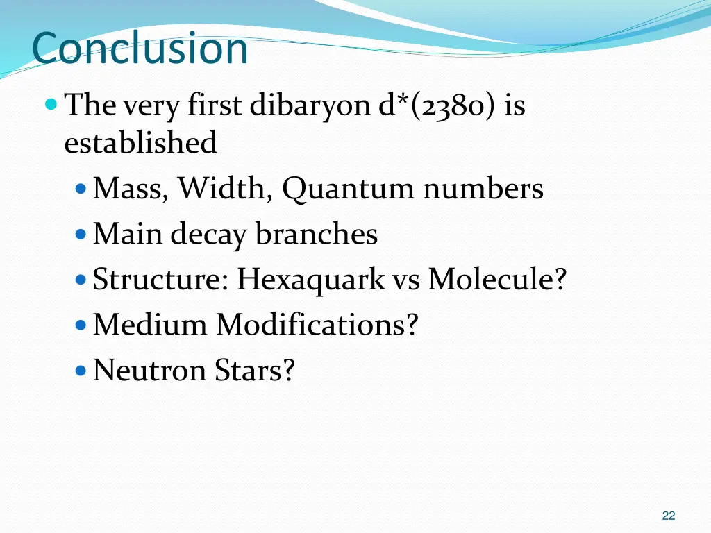 conclusion the very first dibaryon d 2380