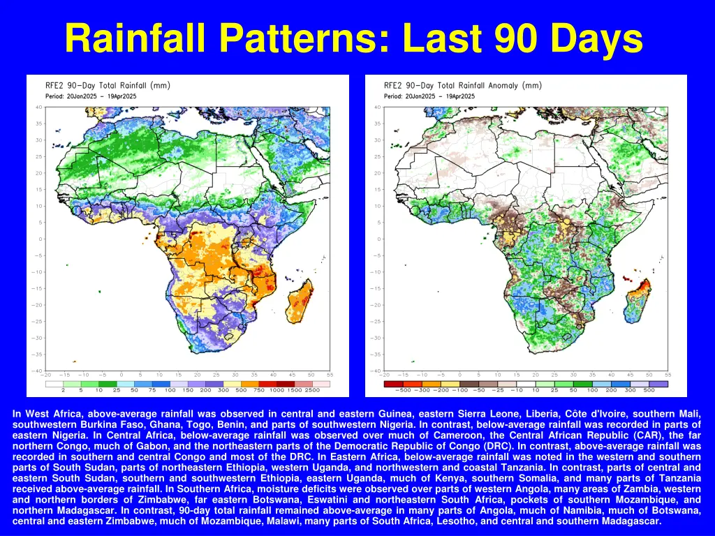 rainfall patterns last 90 days