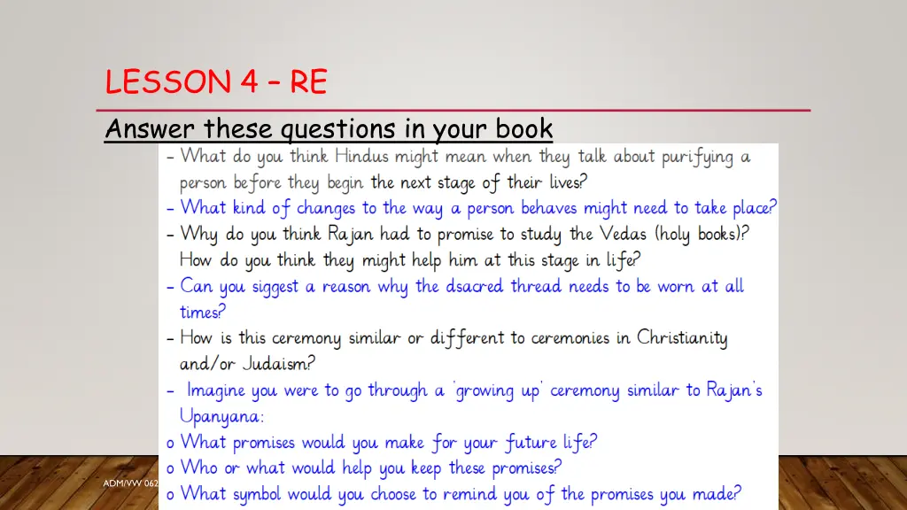 lesson 4 re answer these questions in your book