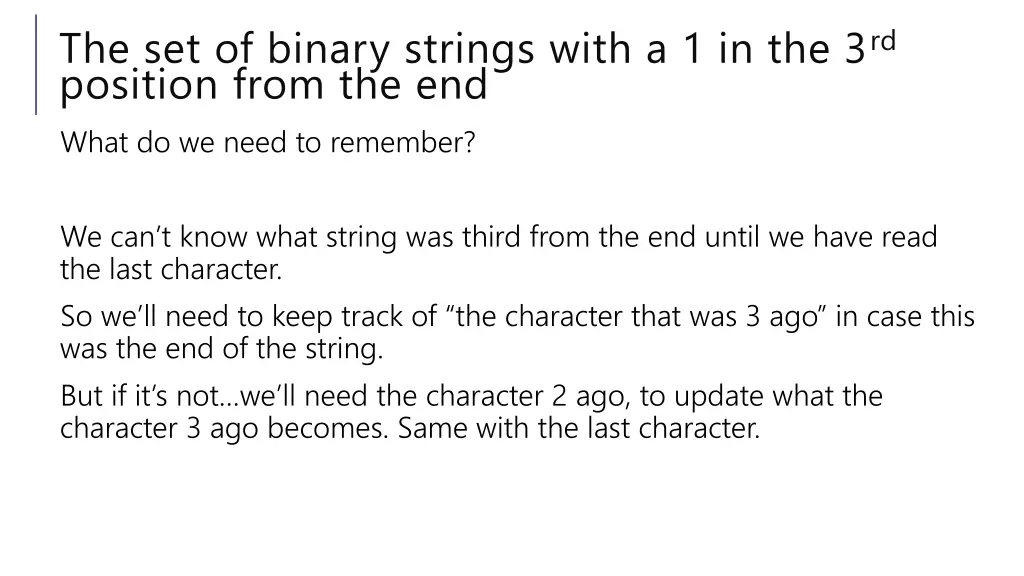 the set of binary strings with 2