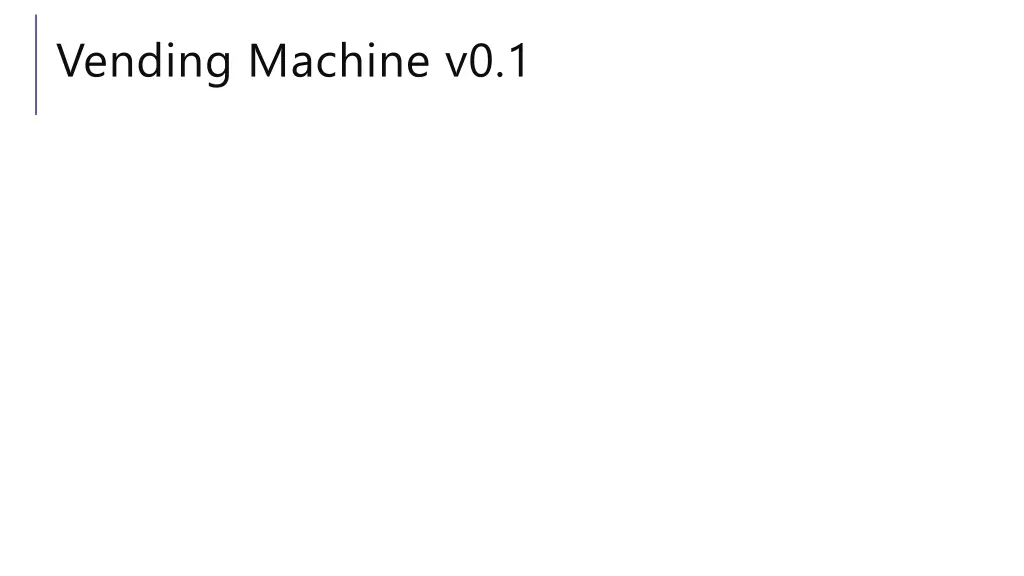 vending machine v0 1