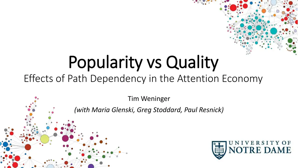 popularity vs quality popularity vs quality