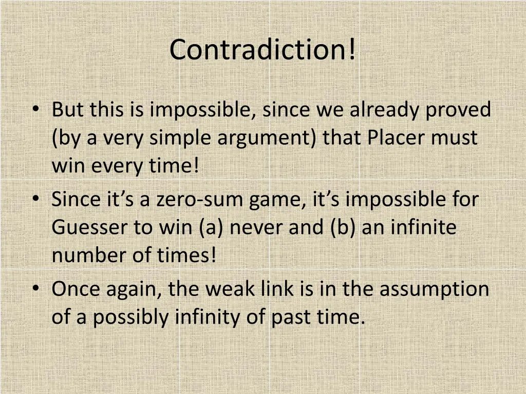 contradiction
