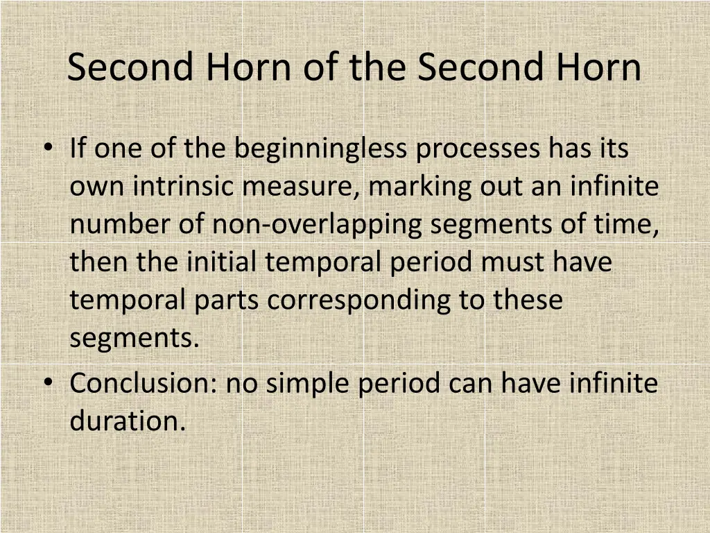 second horn of the second horn