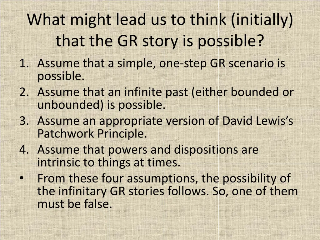 what might lead us to think initially that