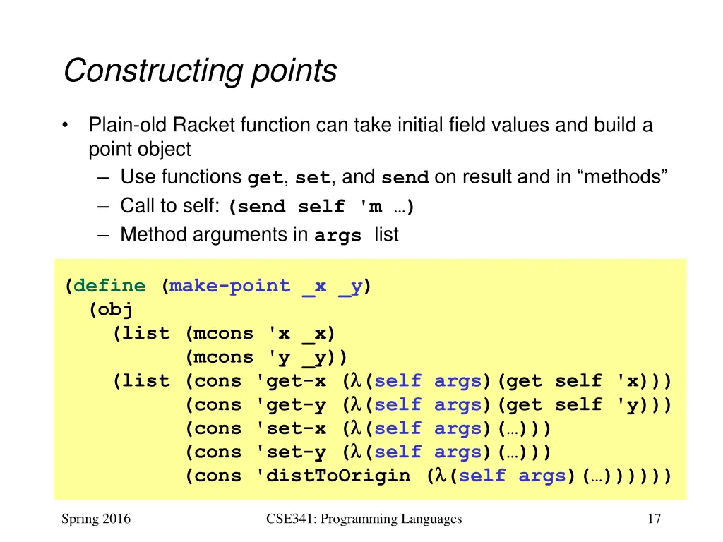 constructing points