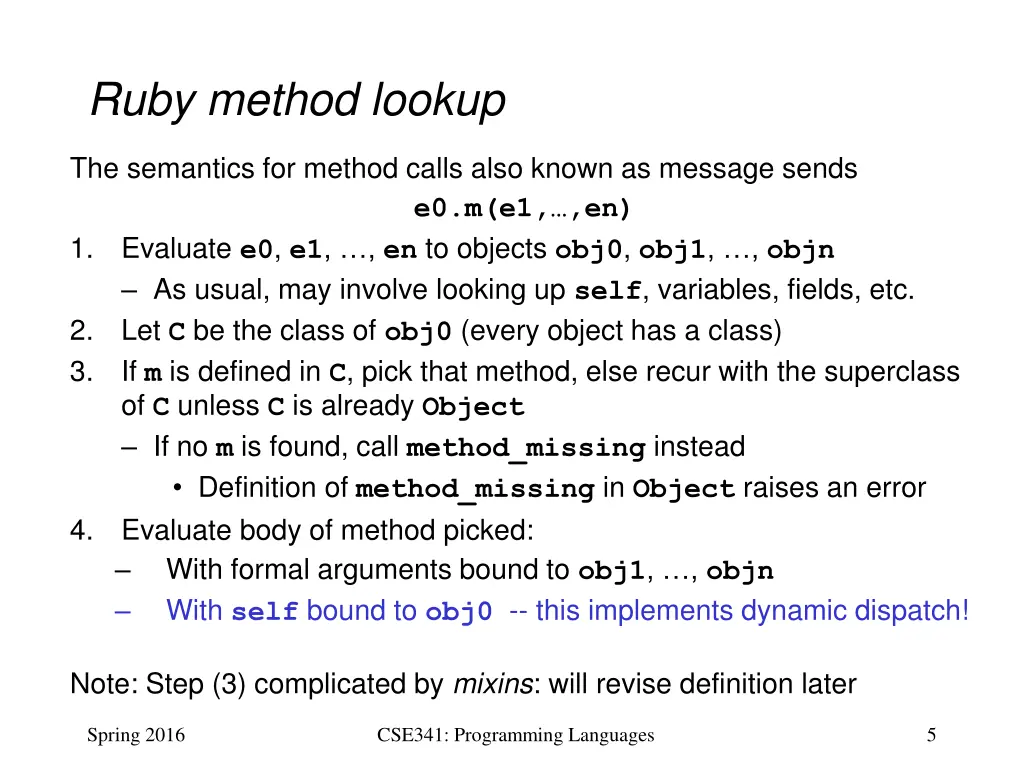 ruby method lookup