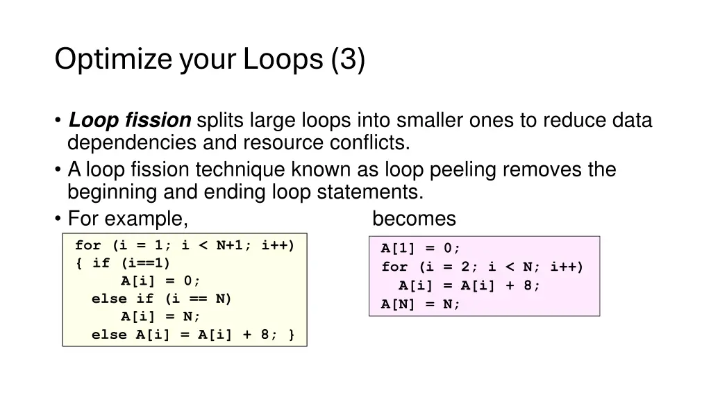 optimize your loops 3
