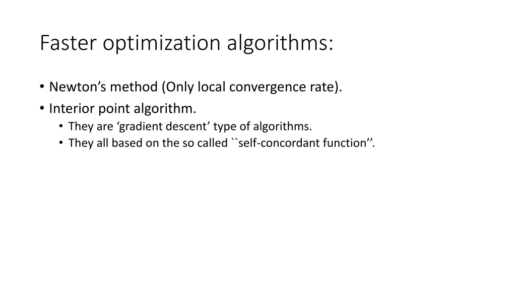 faster optimization algorithms 1