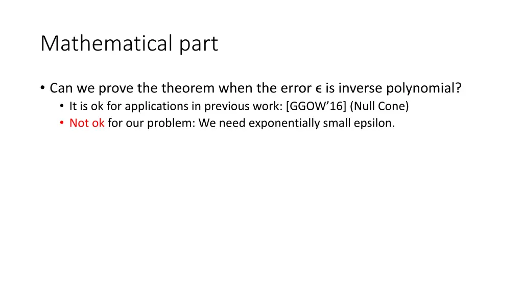 mathematical part