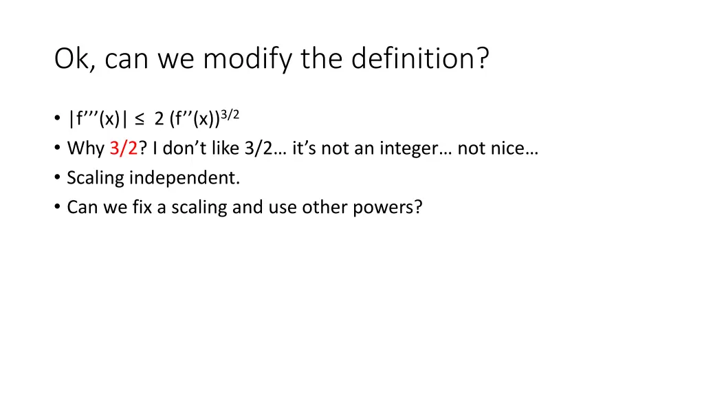 ok can we modify the definition
