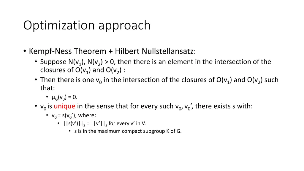 optimization approach 1