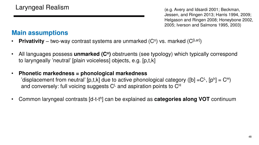 laryngeal realism 1
