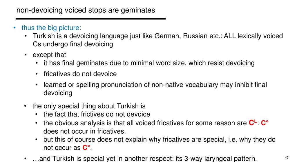 non devoicing voiced stops are geminates 10