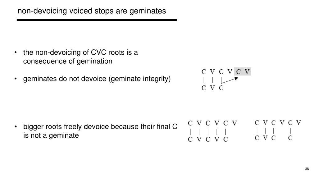 non devoicing voiced stops are geminates 4