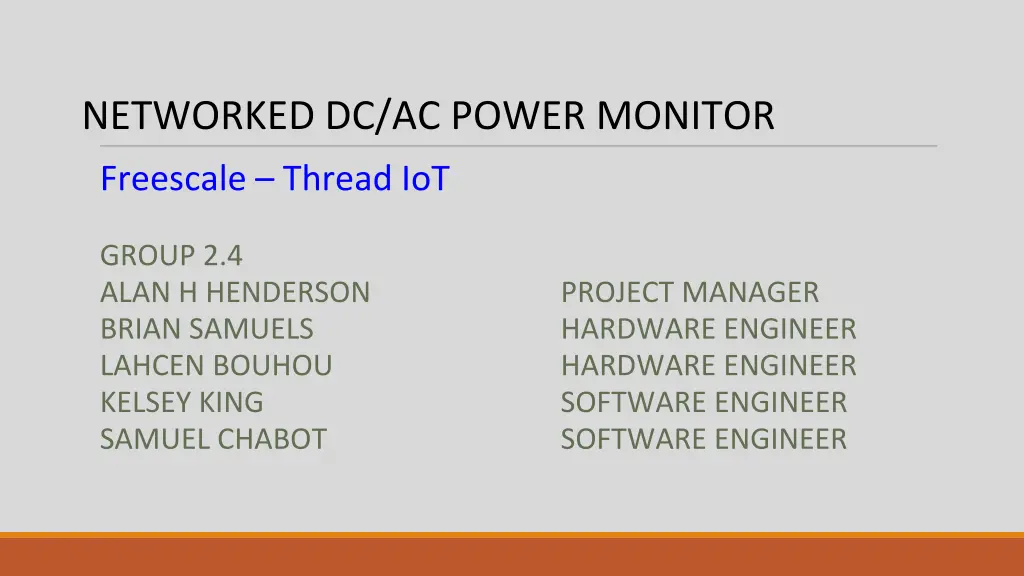 networked dc ac power monitor