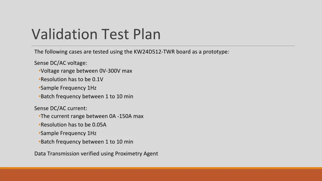 validation test plan