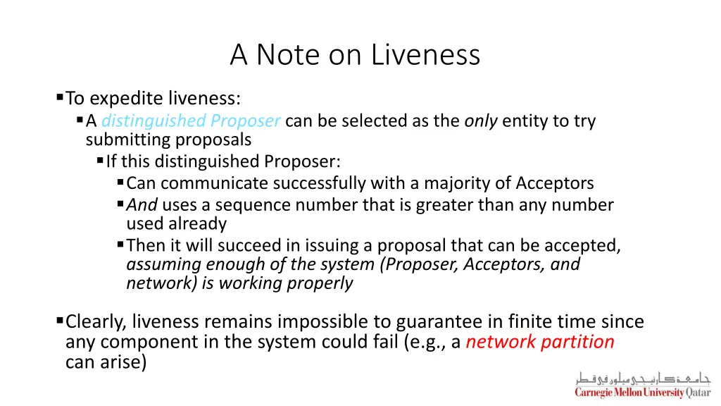 a note on liveness 1