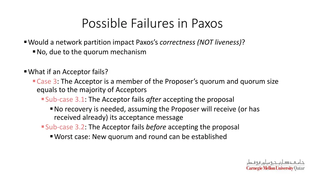possible failures in paxos 1