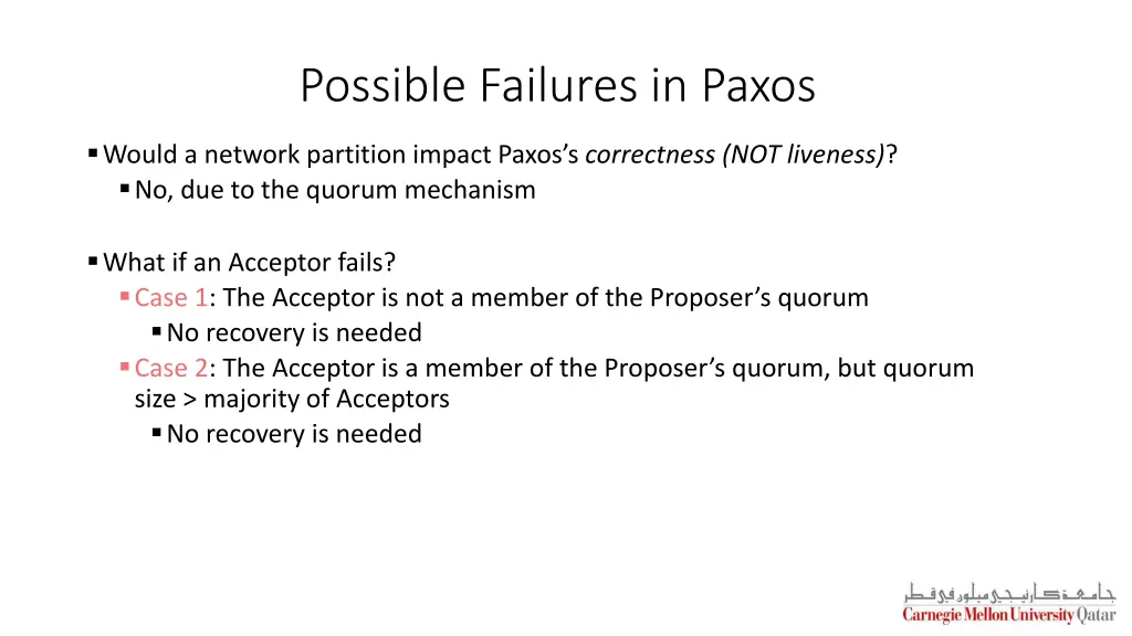 possible failures in paxos
