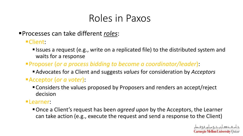 roles in paxos