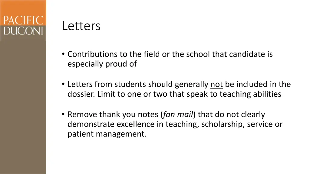 letters