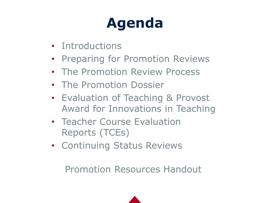 agenda