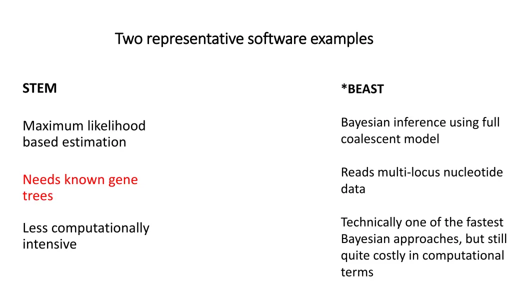 two representative software examples 1