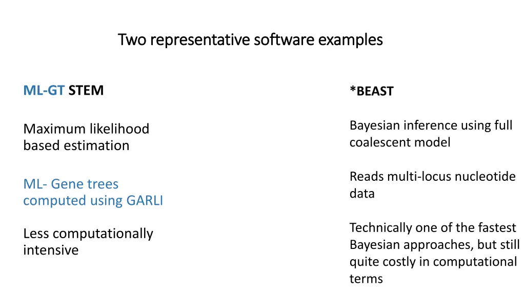 two representative software examples 2