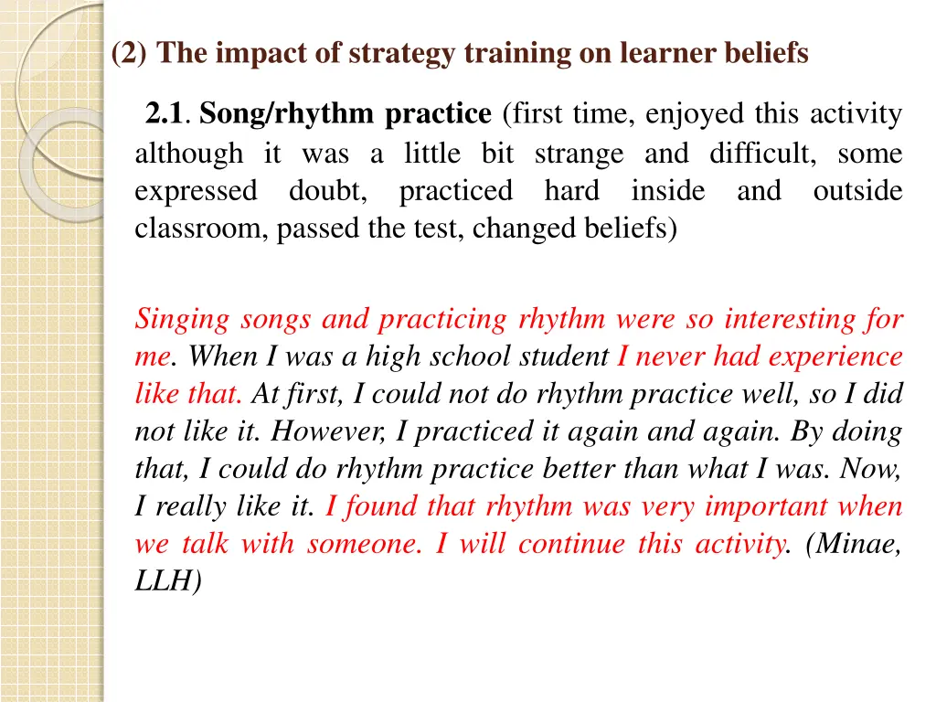 2 the impact of strategy training on learner