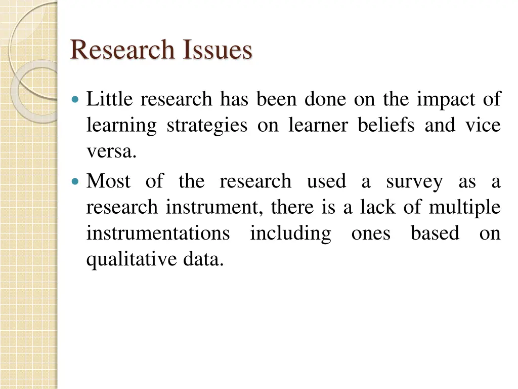 research issues