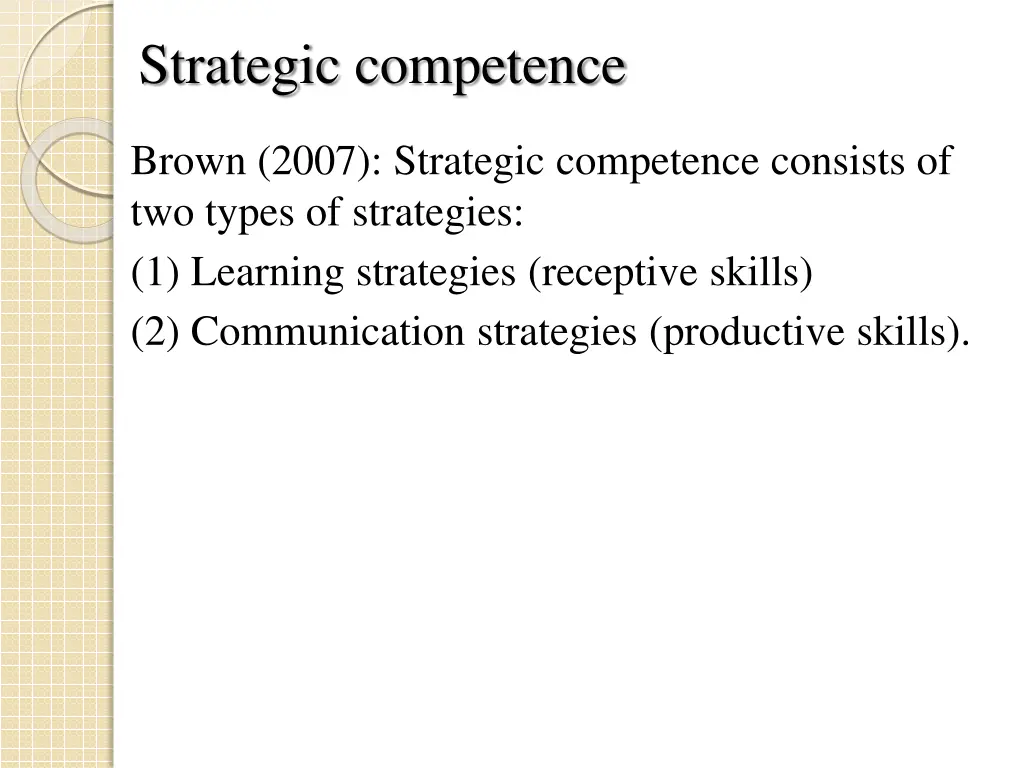 strategic competence