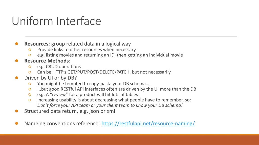 uniform interface
