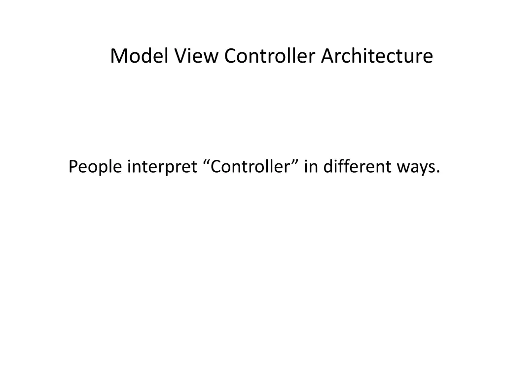 model view controller architecture 4