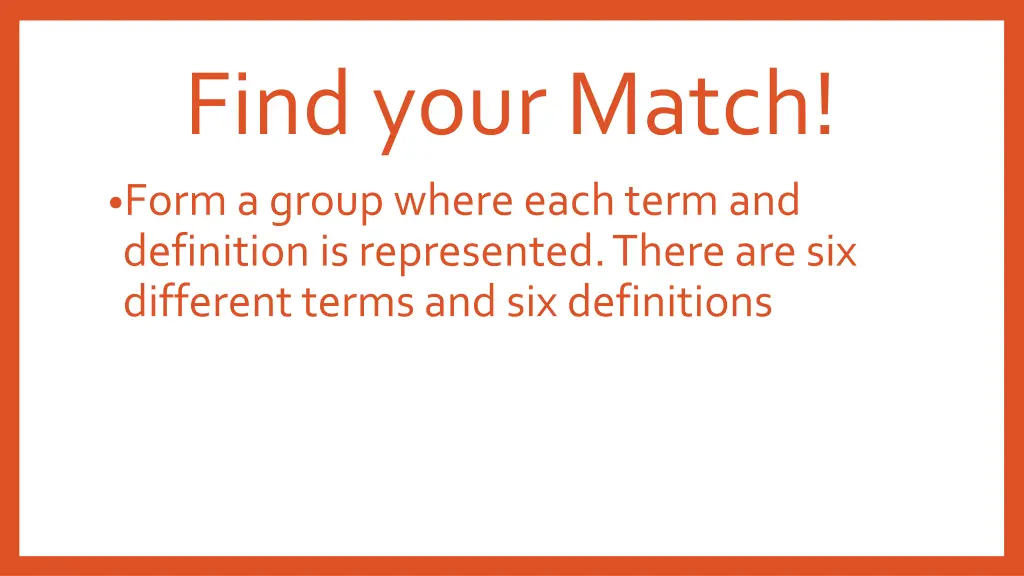 find your match