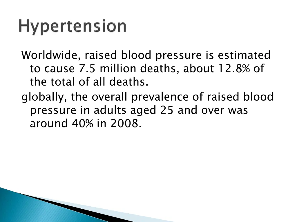 worldwide raised blood pressure is estimated