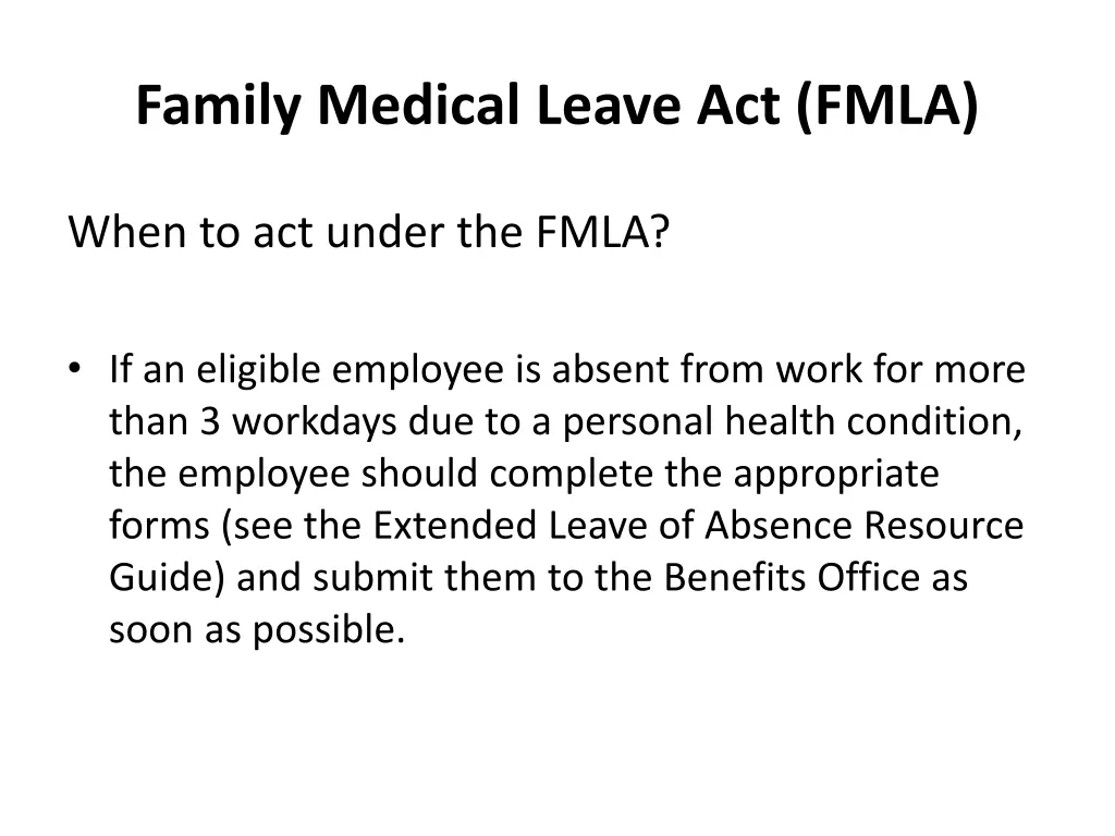 family medical leave act fmla 5